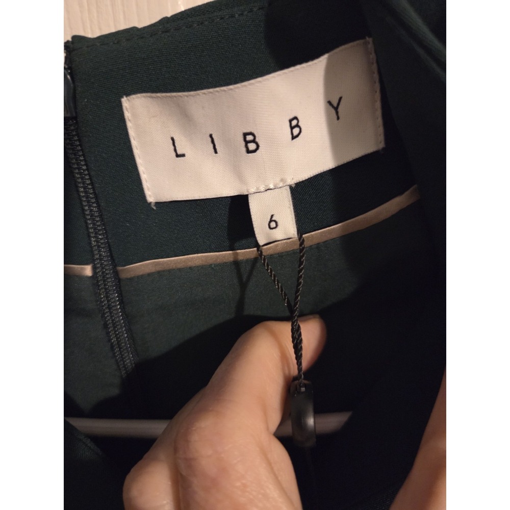 Libbey Hanover‎ Green Dress Made in London Size 2 MSRP 225.00 - Picture 3 of 4